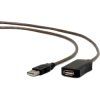 CABLE EXTENSOR ACTIVO GEMBIRD USB 2.0 MACHO 10METROS NEGRO UAE-01-10M | (1)