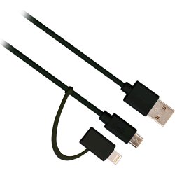 Cable Lightning M Micro Usb M A Usb A M 1 Mt Ewent Ew9909 | 8056045874276