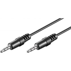 CABLE MINI JACK M A MINI JACK M 1.8 MT EWENT EW-220101-020-N | EW-220101-020-N-P | 8032958188679 | Hay 3 unidades en almacén