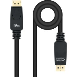 Cable nanocable displayport macho a macho 3m negro 10.15.250 | 10.15.2503 | 8433281009950 | Hay 1 unidades en almacén