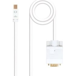 CABLE NANOCABLE MINI DISPLAYPORT MACHO A VGA MACHO 3M BLANCO | 10.15.4103 | 8433281008595 | Hay 1 unidades en almacén