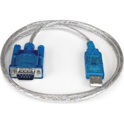 Cable Usb 3go Usb2.0 A M - Serie Db9 Rs232 0,5m Transparente Azul | C102 | 8436531551742