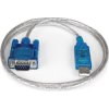 CABLE USB 3GO USB2.0 A/M - SERIE DB9 RS232 0,5M TRANSPARENTE/AZUL | (1)