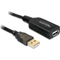 CABLE USB A M A USB A H 15MT DELOCK NEGRO 82689 | 4043619826896 | Hay 2 unidades en almacén