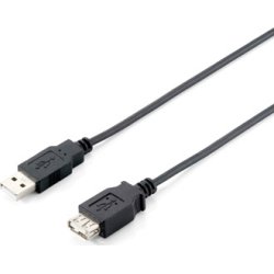 CABLE USB A M A USB A H 5MT NEGRO EQUIP 128852 | 4015867164747 | Hay 31 unidades en almacén