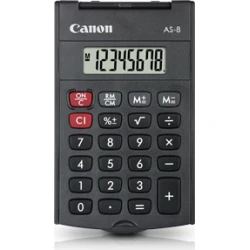 CALCULADORA CANON BOLSILLO AS-8 8 DIGITOS TAPA PLEGABLE NEGRA 4598B001AB CALCULADORA CANON BOLSILLO AS-8 8 DIGITOS TAPA PLEGABLE NEGR | 4598B001AB | 4960999673615 | Hay 200 unidades en almacén