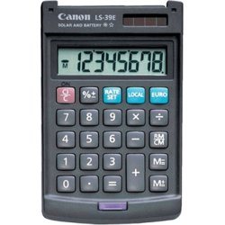 CALCULADORA CANON BOLSILLO LS-39E-DBL 4046A014AA CALCULADORA CANON BOLSILLO LS-39E-DBL 4046A014AA | 4960999651729 | Hay 73 unidades en almacén