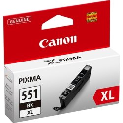 Canon CLI-551XL BK w/sec cartucho de tinta 1 pieza(s) Original Alto rendimiento  | 6443B004 | 8714574584256 [1 de 2]