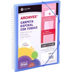 CARCHIVO 53034050 carpeta de cartón A4 Azul, Translúcido CARCHIVO 53034050 carpeta de cartón A4 Azul, Translúcido | 8422951054390 | Hay 7 unidades en almacén