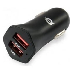 CARGADOR COCHE CONCEPTRONIC 2PUERTOS USB A 4.8A 24W NEGRO CA | CARDEN04B | 4015867208922 | Hay 93 unidades en almacén