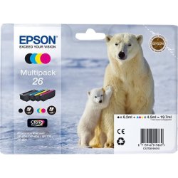 Cartucho Epson 26 Multipack 4 Colores C13t26164020 | 8715946519876 | 62,63 euros
