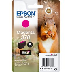 Cartucho Epson Squirrel Singlepack Magenta 378 Claria Photo Hd In | C13T37834010 | 8715946645766
