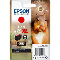 Cartucho Epson Squirrel Singlepack Red 478xl Claria Photo Hd Ink  | C13T04F54010 | 8715946645681