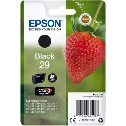 Cartucho Epson Strawberry Singlepack Black 29 Claria Home Ink C13 | C13T29814022 | 8715946625973