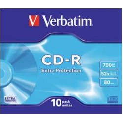 CD-R VERBATIM 10 UNIDADES 700MB 52x 43415 CD-R VERBATIM 10 UNIDADES 700MB 52x 43415 | 4007249434159 | Hay 53 unidades en almacén