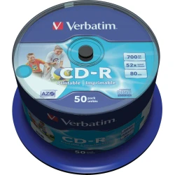 CD-R VERBATIM 50 UNIDADES 700MB 52x 43309 CD-R VERBATIM 50 UNIDADES 700MB 52x 43309 | 5052461593855 | Hay 5 unidades en almacén
