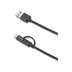 Celly USBCMICRO Cable usb tipo-a macho a usb tipo-c/micro-usb b macho negro Celly USBCMICRO Cable usb tipo-a macho a usb tipo-c/micro-us | 8021735716709 | Hay 26 unidades en almacén