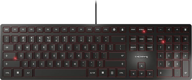 CHERRY KC 6000 Slim teclado USB Inglés de EE. UU. Negro | JK-1600EU-2 | 4025112088568 [1 de 2]