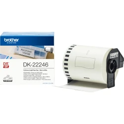 CINTA CONTINUA ADHESIVA DE PAPEL TERMICO BROTHER 103MM ANCHO | DK22246 | 4977766776967 | Hay 7 unidades en almacén