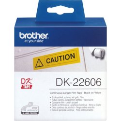 CINTA ETIQUETAS BROTHER DK-22606 PELICULA PLASTICA CONTINUA AMARILLA 6,2 CM X 15,2 M DK22606 CINTA ETIQUETAS BROTHER DK-22606 PELICULA PLASTICA CONTINUA | DK22606 | 4977766628228 | Hay 10 unidades en almacén