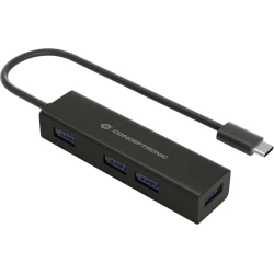 CONCEPTRONIC HUB de interfaz USB 3.2 Gen 1 (3.1 Gen 1) Type-C 5000 Mbit/s Negro CONCEPTRONIC HUB de interfaz USB 3.2 Gen 1 (3.1 Gen 1) Type- | HUBBIES07B | 4015867225554 | Hay 1 unidades en almacén