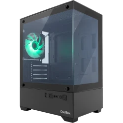 CoolBox GAMING CAJA MATX GM200 VISION LITE NEGRA USB-C 3.2 G | COO-CHA-GM200B | 8436624420702 | Hay 5 unidades en almacén