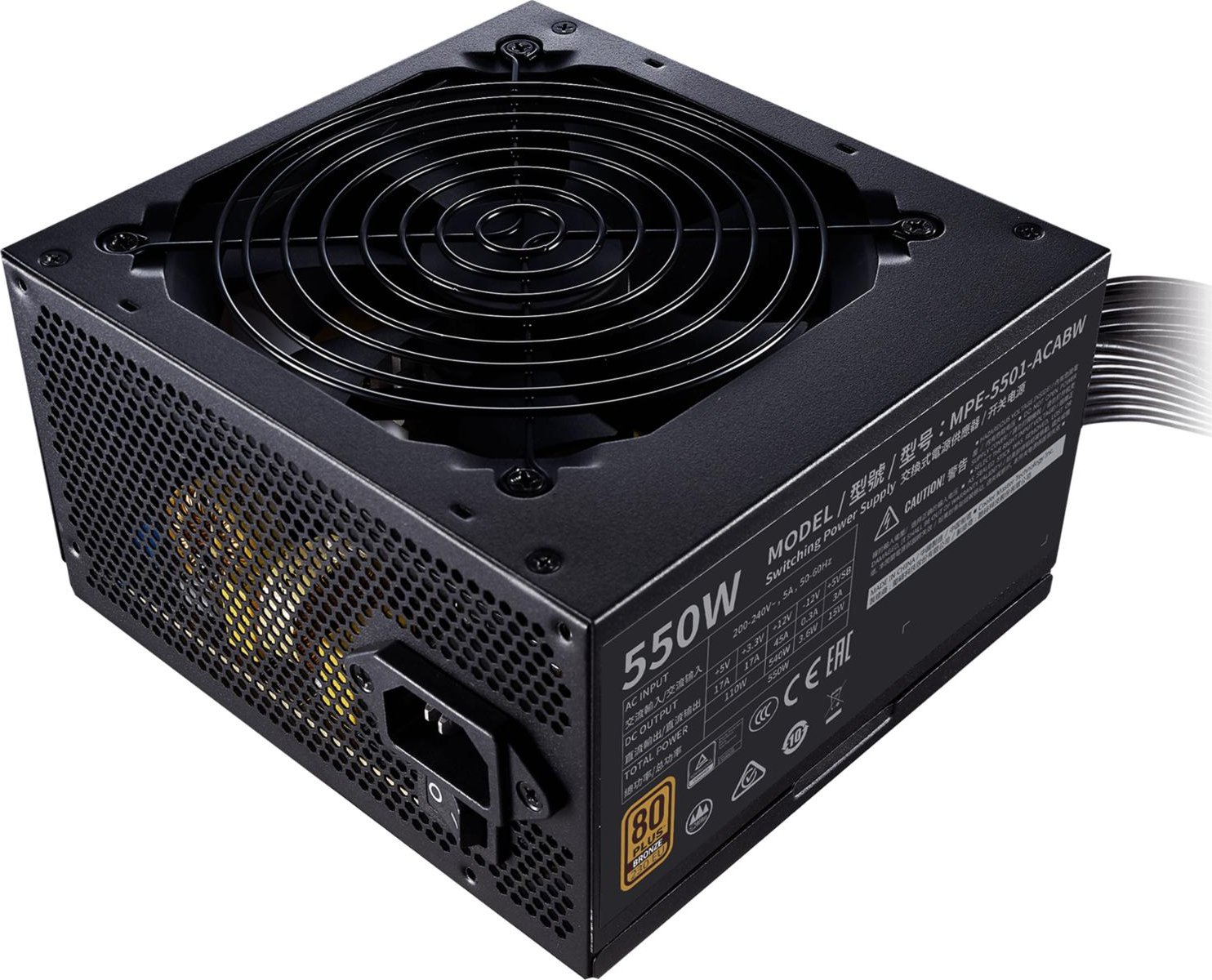 LUX850 fuente alimentacion 850w aerocool lux850 fuente alimentacion pc 850w  80 plus bronze 230v 88 eficiencia negro 12 cm 80 plus bronze