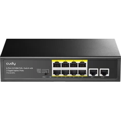 Cudy FS1010PG switch Fast Ethernet (10/100) Energͭa sobre Ethernet (PoE) Negro | 6971690791254 [1 de 3]