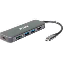 D-Link DUB-2327 base para portátil y replicador de puertos Alámbrico USB Tipo  | 0790069468582 [1 de 8]