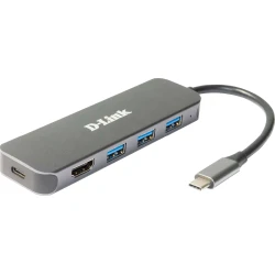 D-Link DUB-2333 base para portátil y replicador de puertos Alámbrico USB Tipo  | 0790069468605 [1 de 6]