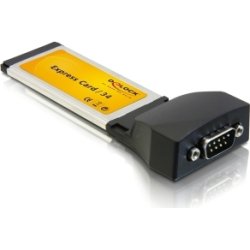 DeLOCK Express Card to 1x serial tarjeta y adaptador de inte | 66211 | 4043619662111 | Hay 1 unidades en almacén