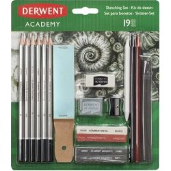 Derwent Academy Sketching Pack de 6 Lapices de Grafito de Durezas Surtidas, 2 Bloques de Grafito, 2 Barras de Dibujo sin Madera, 2 2300365 Derwent Academy Sketching Pack de 6 Lapices de Grafito de Du | 2300365 | 5028252288361 | Hay 1 unidades en almacén