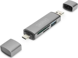 Digitus lector de tarjeta USB 3.2 Gen 1 (3.1 Gen 1) Type-A/T | DA-70886 | 4016032464464 | Hay 2 unidades en almacén
