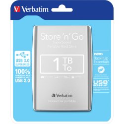 Disco externo Verbatim Disco Duro Portátil Store ``n`` Go U | 53071 | 0023942530718 | Hay 3 unidades en almacén
