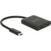 DIVISOR USB C M A HDMI H 4K DELOCK NEGRO 87719 | (1)