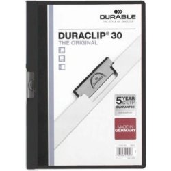 DOSSIER A4 PINZA DURABLE 30 HOJAS NEGRO DURACLIP 142200-01 DOSSIER A4 PINZA DURABLE 30 HOJAS NEGRO DURACLIP 142200-01 | 4005546210285 | Hay 2 unidades en almacén