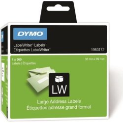 DYMO ETIQUETA GRANDE PARA DIRECCIONES  89X36  130 ETIQUETAS | 1983172 | 3501179831725 | Hay 14 unidades en almacén