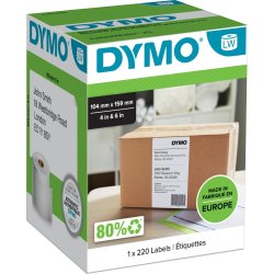 Dymo S0904980 LW Etiquetas de envio extragrandes 10.4 x 15.9 | 3501170904985 | Hay 11 unidades en almacén