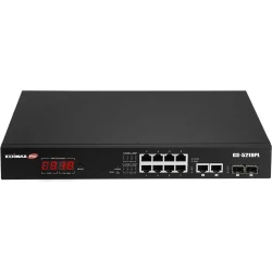 Edimax GS-5210PL switch Gestionado Gigabit Ethernet (10/100/1000) Negro | 4717964704269 [1 de 5]