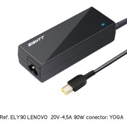 Eightt Cargador Especifico Compatible con LENOVO 20V-4,5A 90W YOGA Eightt Cargador Especifico Compatible con LENOVO 20V-4,5A 90 | ELY90 | 8425402171004 | Hay 4 unidades en almacén