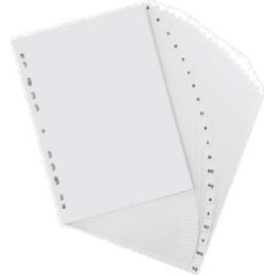 Elba 100204725 lengüeta de índice Separador alfabético con pestaña Plástico Gris Elba 100204725 lengüeta de índice Separador alfabético co | 3045051722201 | Hay 14 unidades en almacén