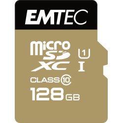 Emtec memoria microsd class10 gold+ memoria microsdxc 128gb  | ECMSDM128GXC10GP | 3126170142283 | Hay 90 unidades en almacén