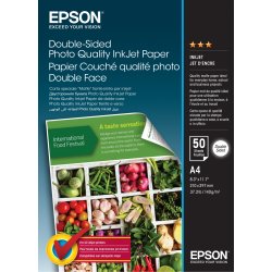 Epson Double-Sided Photo Quality Inkjet Paper - A4 - 50 Sheets Epson Double-Sided Photo Quality Inkjet Paper - A4 - 50 Shee | C13S400059 | 8715946645575 | Hay 3 unidades en almacén