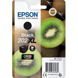 Epson Kiwi Singlepack 202xl Cartucho Claria Premium Ink Negro | C13T02G14020 | 8715946646299