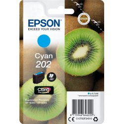 Epson Kiwi Singlepack Cyan 202 Claria Premium Ink | C13T02F24020 | 8715946646237