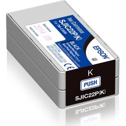 Epson Sjic22p(K) cartucho tinta para colorworks C3500 negro | C33S020601 | 4988617161689