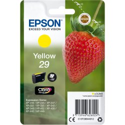 Epson Strawberry Singlepack Yellow 29 Claria Home Ink | C13T29844010 | 8715946600376