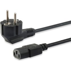 Equip 112121 cable de transmisión Negro 3 m Enchufe tipo F  | 4015867227091 | Hay 82 unidades en almacén