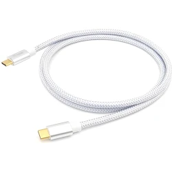 Equip 128356 cable USB 1 m USB 3.2 Gen 2 (3.1 Gen 2) USB C Plata, Blanco | 4015867226773 [1 de 6]