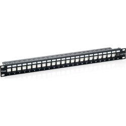 EQUIP PATCH PANEL VACIO CAT.6 APANTALLADO 24 PUERTOS KEYSTON | 4015867138915 | Hay 11 unidades en almacén